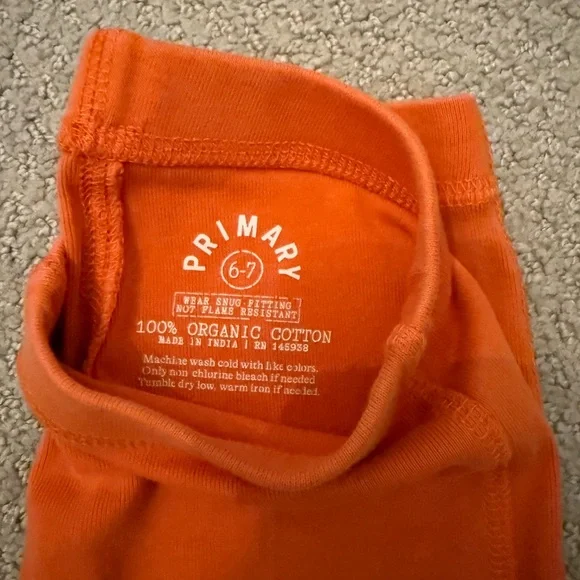 PRIMARY (Lot of 6) Kids Colorful Sleepwear Leggings Set - Sizes 6/7 - Picture 2 of 7